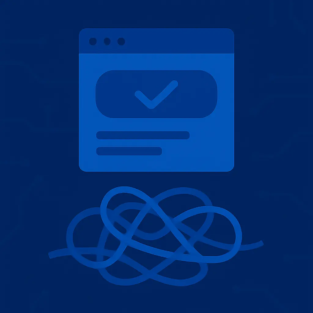 Illustration showing the gap between surface efficiency and operational stability