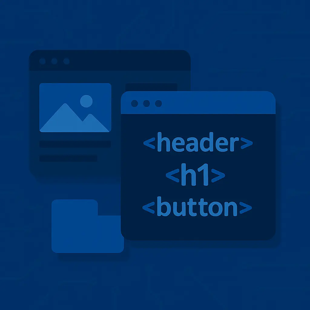 Component code example with proper semantic HTML