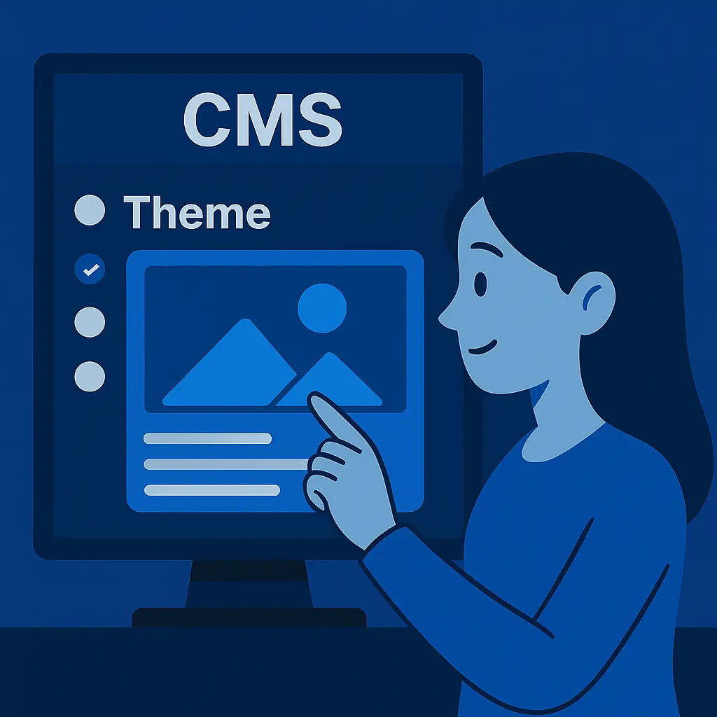 Selecting a theme for your CMS